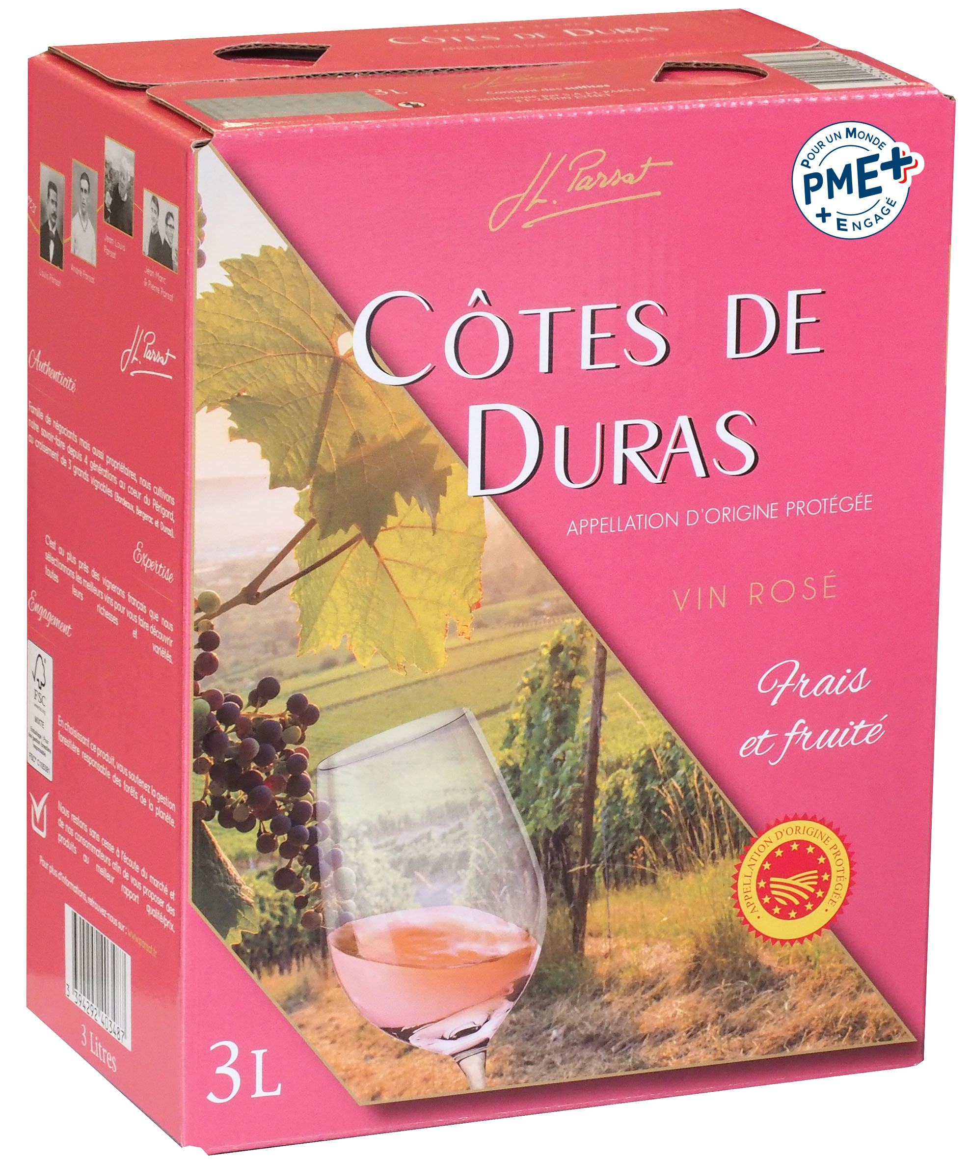 Miniature JL Parsat - AOP Côtes de Duras Rose